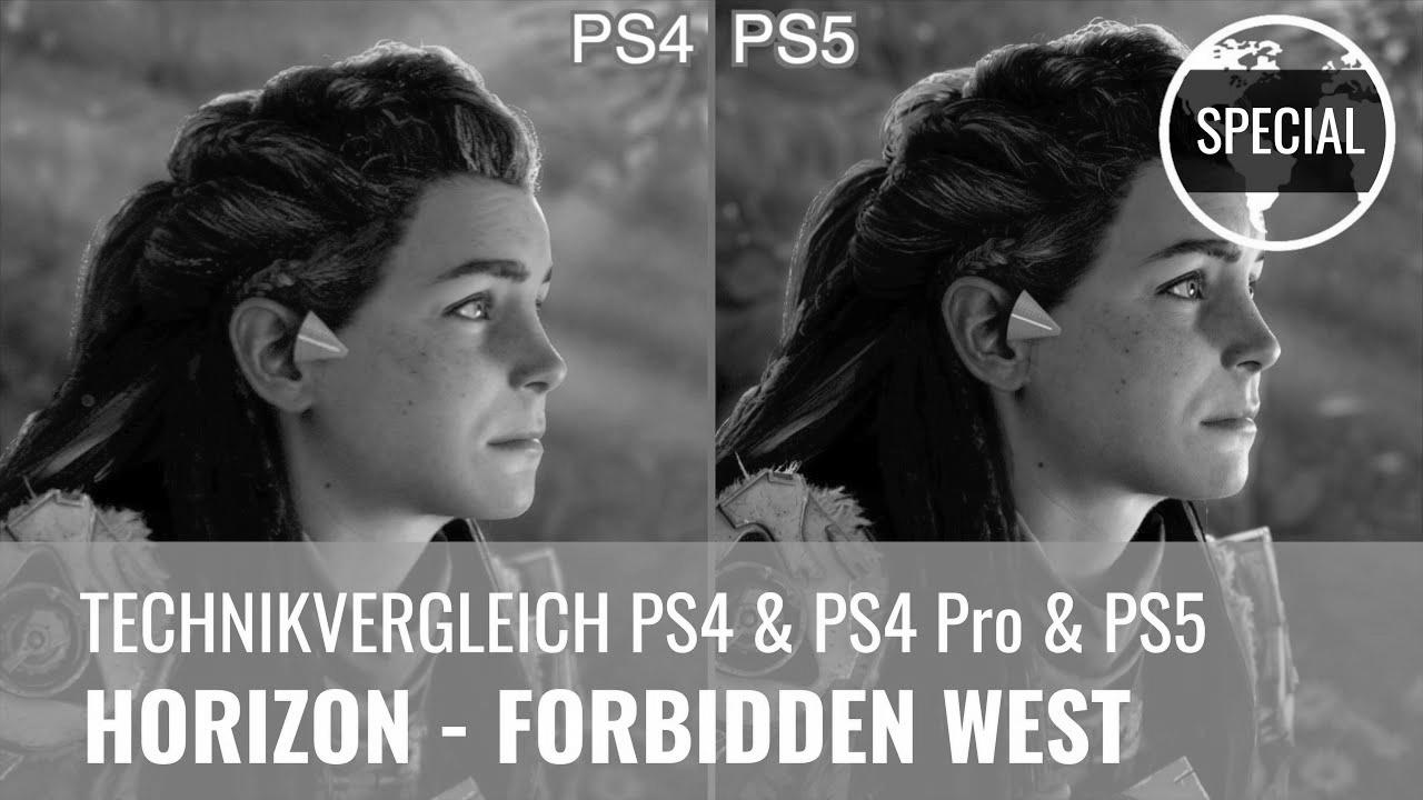 Horizon – Forbidden West in a know-how comparison: PS4 & PS4 Professional & PS5
