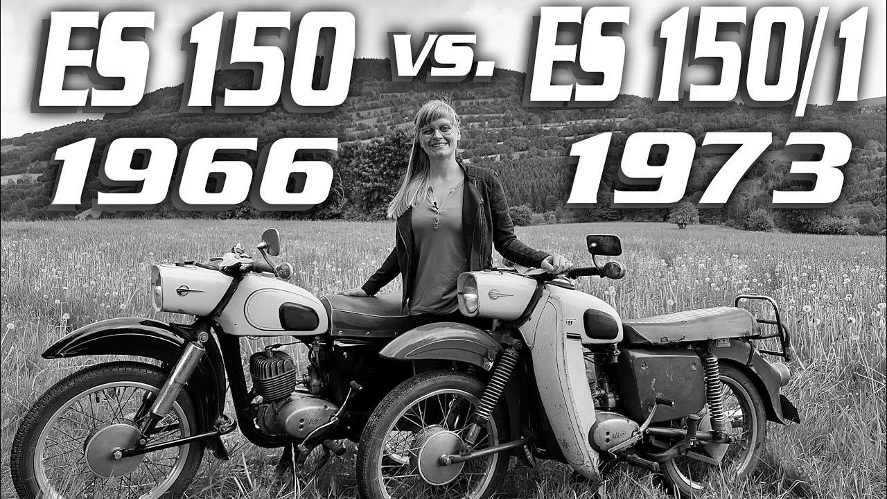 MZ ES 150 (1966) vs. MZ ES 150/1 Trophy (1973) Technology comparability distinction GDR autos classic