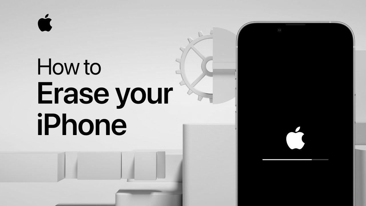 Methods to erase your iPhone |  Apple help