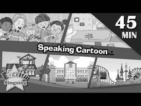 Talking Cartoon |  45 minutes Youngsters Dialogues |  simple dialog |  Study English for Kids