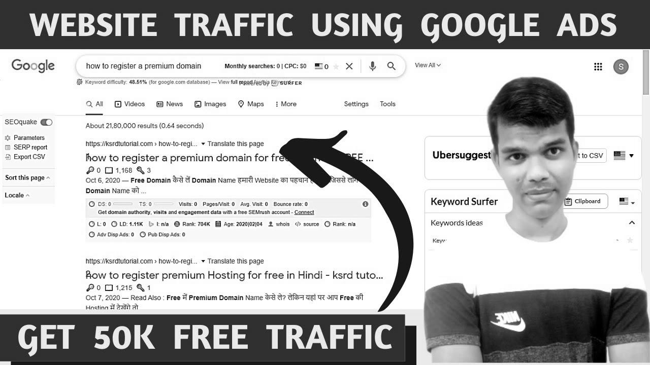 Get 50k Free Website Visitors From website positioning – Make $1085 Per Month