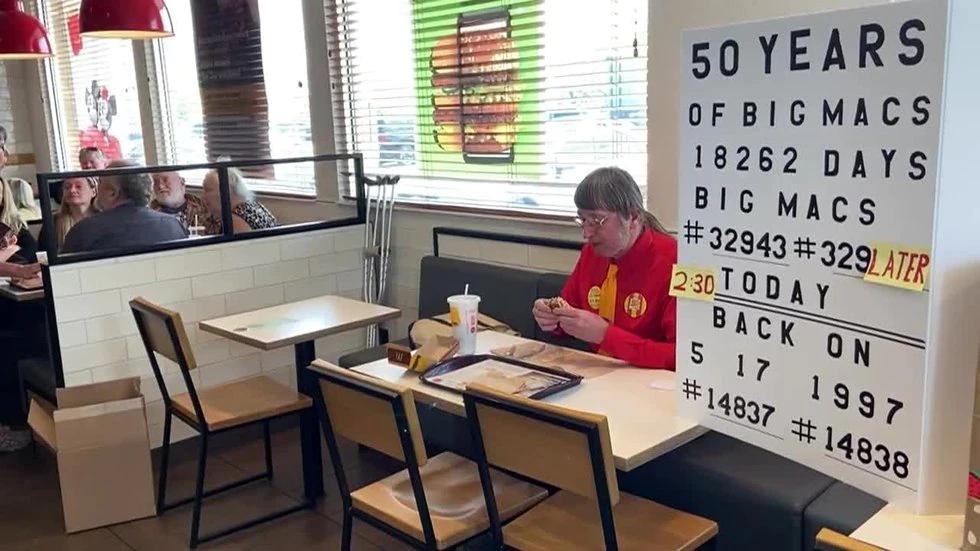 Wisconsin man celebrates 50 years of eating Large Macs day-after-day