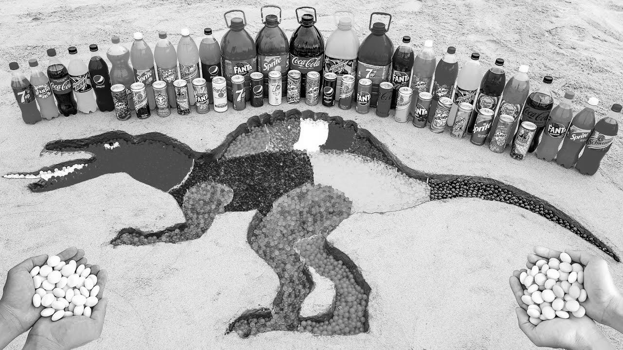 Methods to make Spinosaurus Dinosaur with Orbeez, Fanta, Sprite, Coca Cola, Mentos and Well-liked Sodas