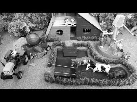 DIY the best way to make cow shed |  bathe of animals |  horse home cow shed |  mini hand pump |woodwork |  #4