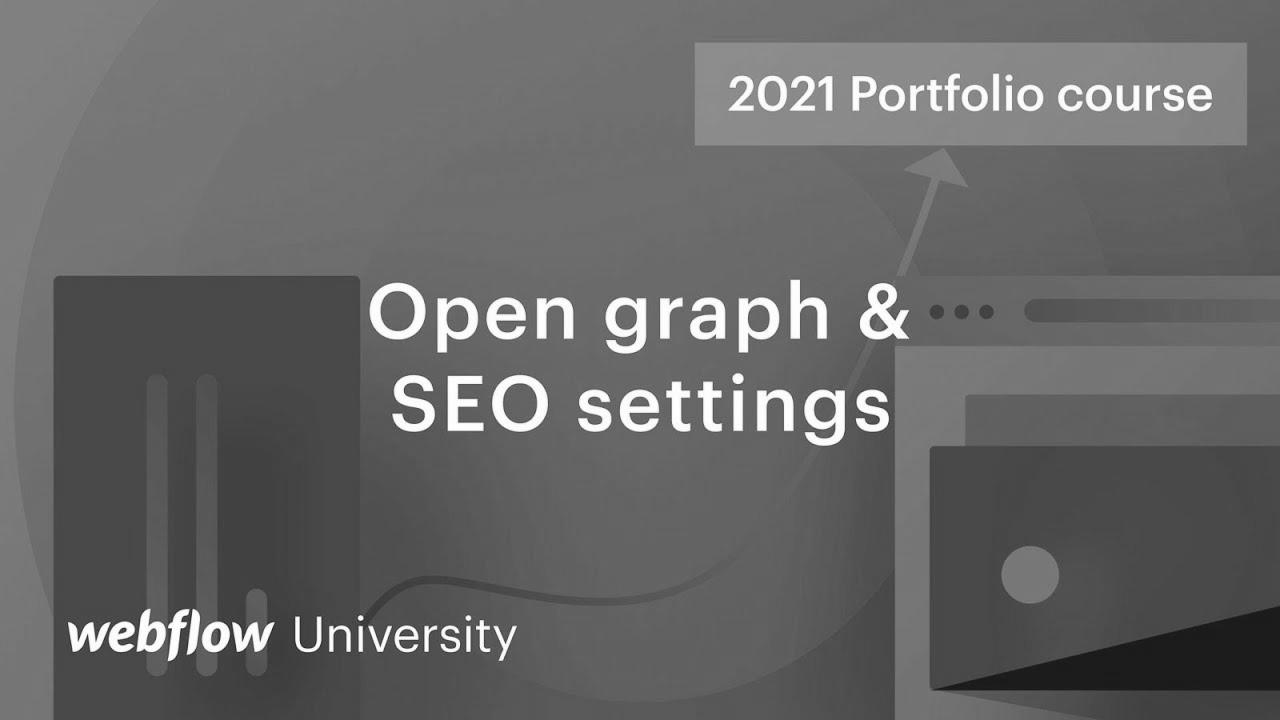 search engine optimization titles, meta descriptions, and Open Graph settings — Construct a customized portfolio in Webflow, Day 11